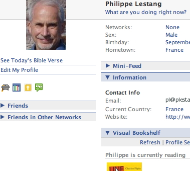 Ma page sur Facebook